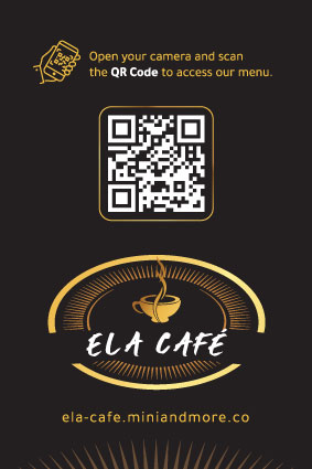 Ela Cafe QR Menu